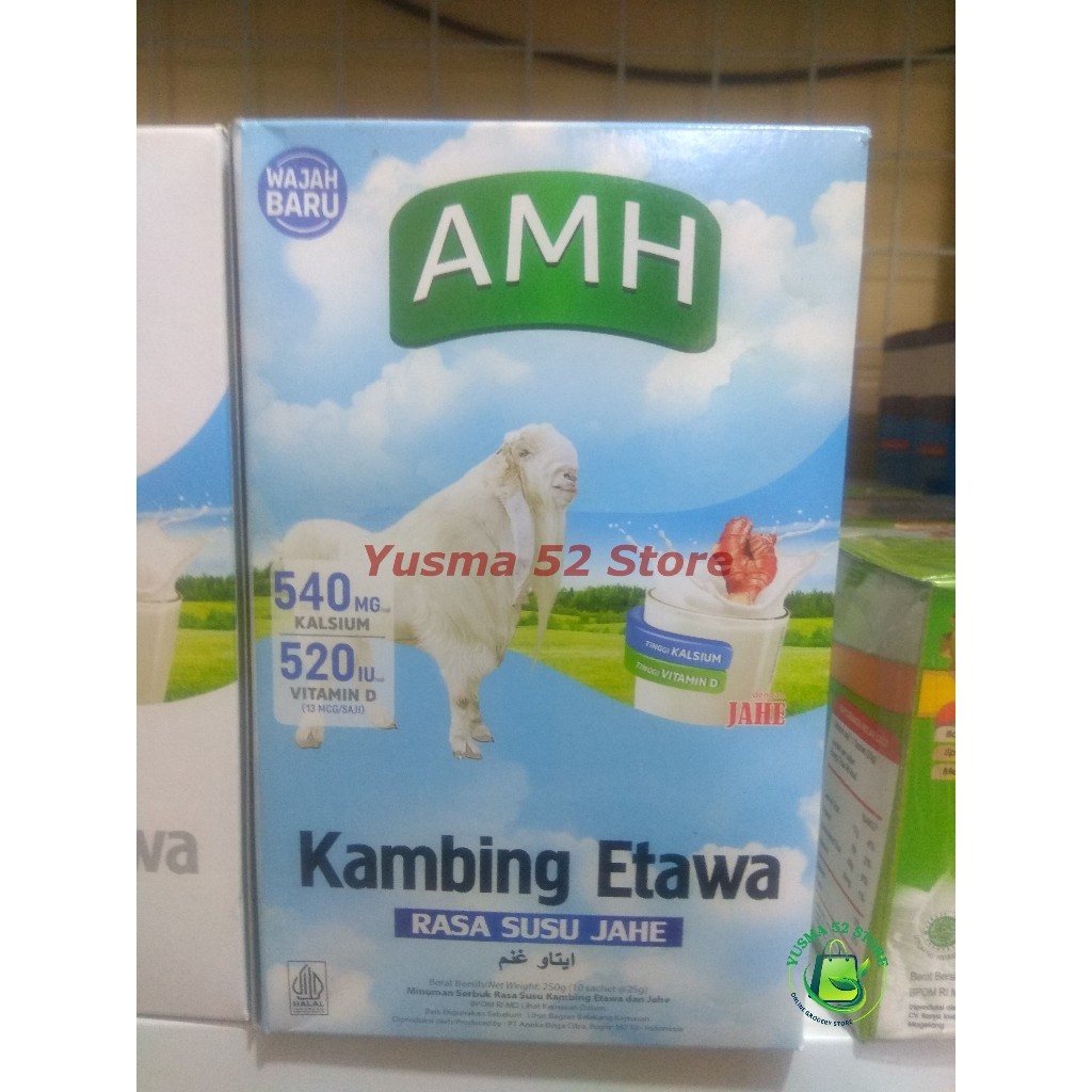 

Susu Kambing Etawa AMH Plus Rasa Susu Jahe Asli Kemasan Box
