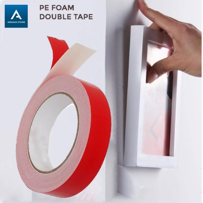 

double tape foam lakban strong adhesive shock proof