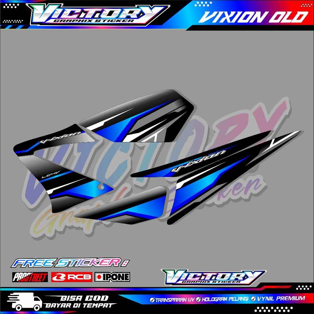 Striping Variasi Vixion Old Hotwheels Style / Stiker List Variasi Vixion Old