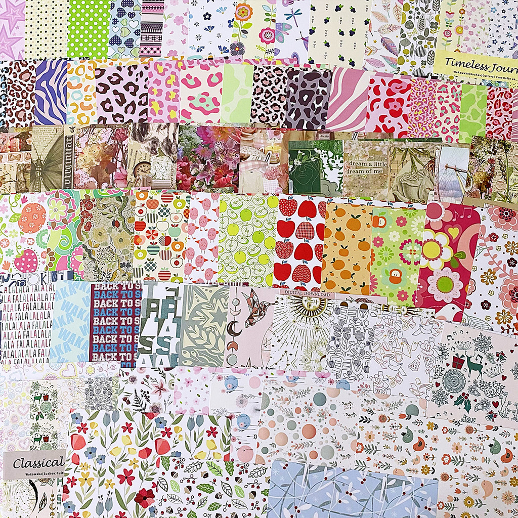 

12sheets Vintage Paper Scrapbooking Material Deco Memo Pad for Arts Diy Crafts Album Jou 15x15cm Leopard Flower Decorative Paper