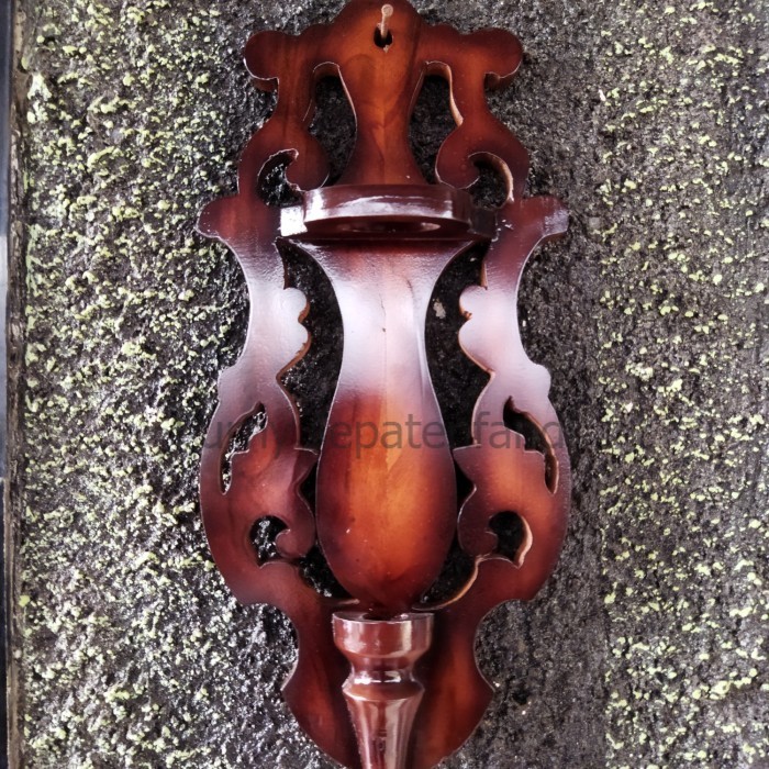 blawong Pusaka bethok & Pusaka patrem - plitur coklat, blawong bethok