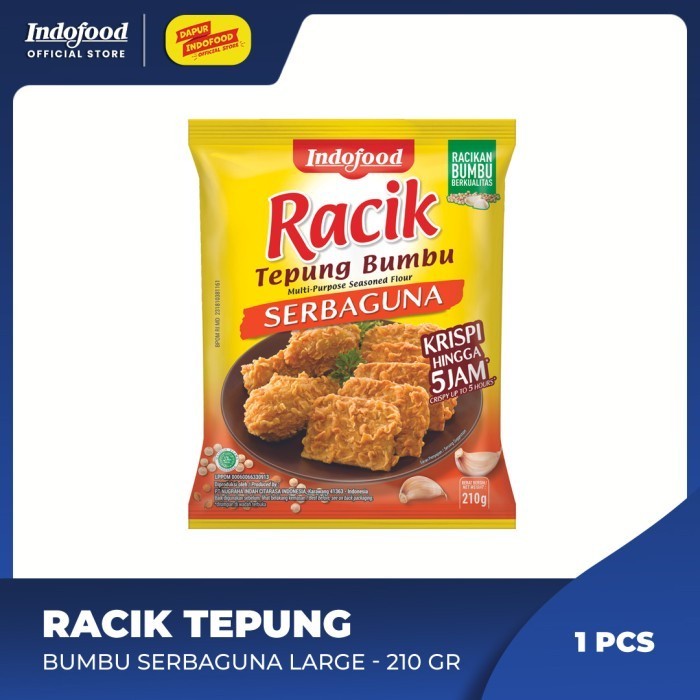 

NEW ITEM INDOFOOD RACIK TEPUNG BUMBU SERBAGUNA 210G BAHAN MASAK