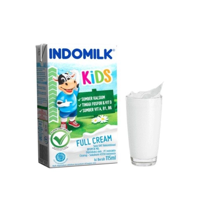 

NEW ITEM MINUMAN INDOMILK SUSU UHT KIDS FULL CREAM 115ml