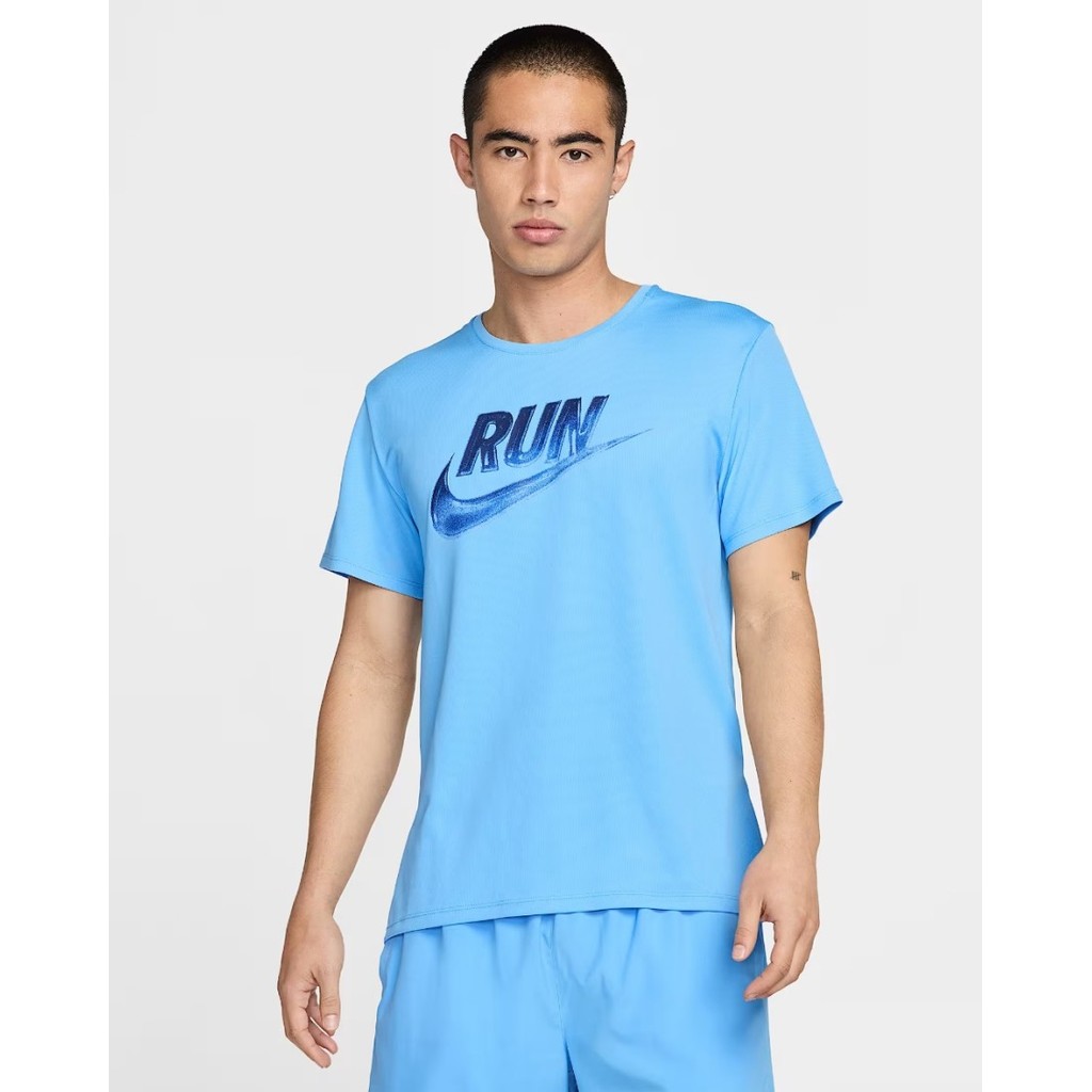 Baju Lari Pria Nike Miler Run Energy University Blue - HJ3565-412
