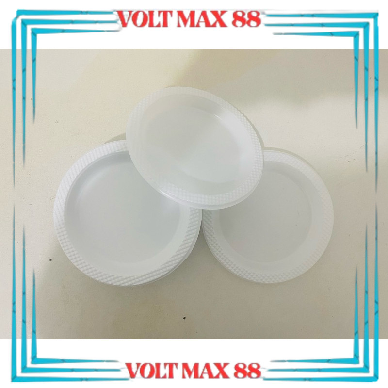 P6 Isi 50pcs Piring Plastik Kecil Putih susu / Piring Plastik