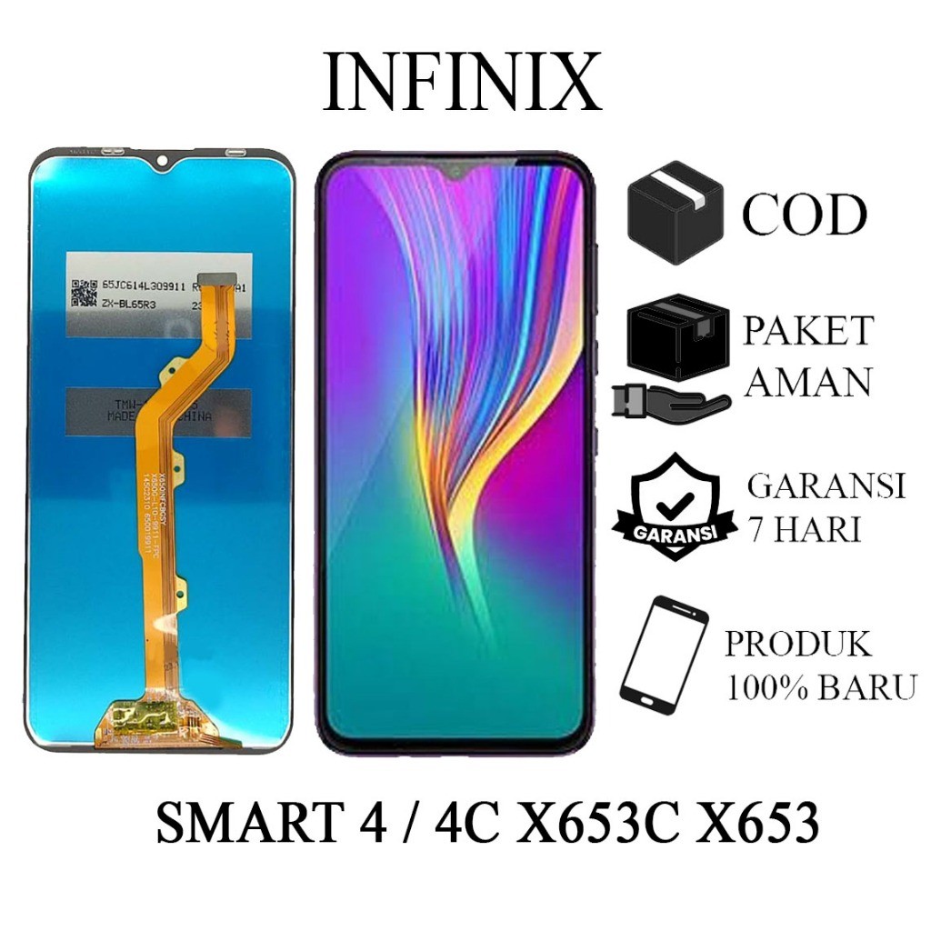 ORIGINAL LCD TOUCHSCREEN INFINIX SMART 4 / 4C X653C X653