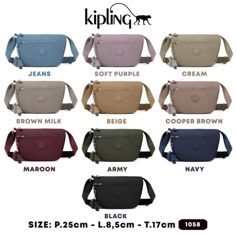 TAS SELEMPANG WANITA kp 1058 kipling premium sabit / slingbag unisex  / TAS BAHU / TAS HP
