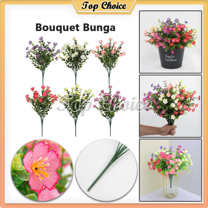 Bouquet Bunga / Tanaman Bunga Hias Plastik