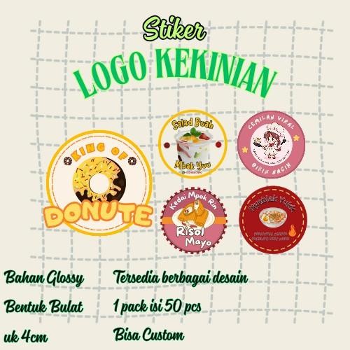 

( 50pcs )Stiker Label Olshop / Makanan / Mimunan / Termurah