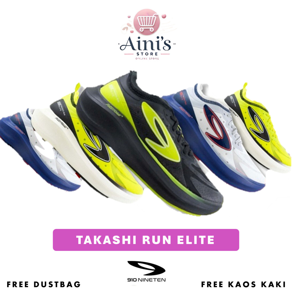 Sepatu Running 910 Takashi Run Elite Original Sepatu Olahraga Lari Lokal Pria Wanita 910 Original