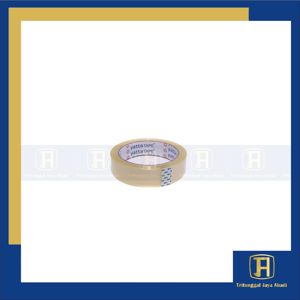 

Isolasi Yatta Tape Original Pabrik – 24mm x 72 Yard – Bening Transparan – Daya Rekat Tinggi