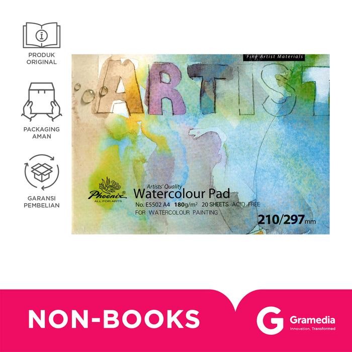 

SGAbook Buku Gambar Phoenix Pad Wtr Clr 5502 21X29 - Putih