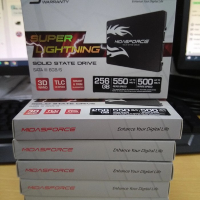 SSD Midasforce Super Lightning [256GB] Sata 3 2.5 inch - SSD saja