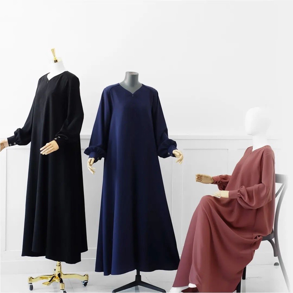 AlHaura Gamis Wanita Muslimah Dewasa Abaya