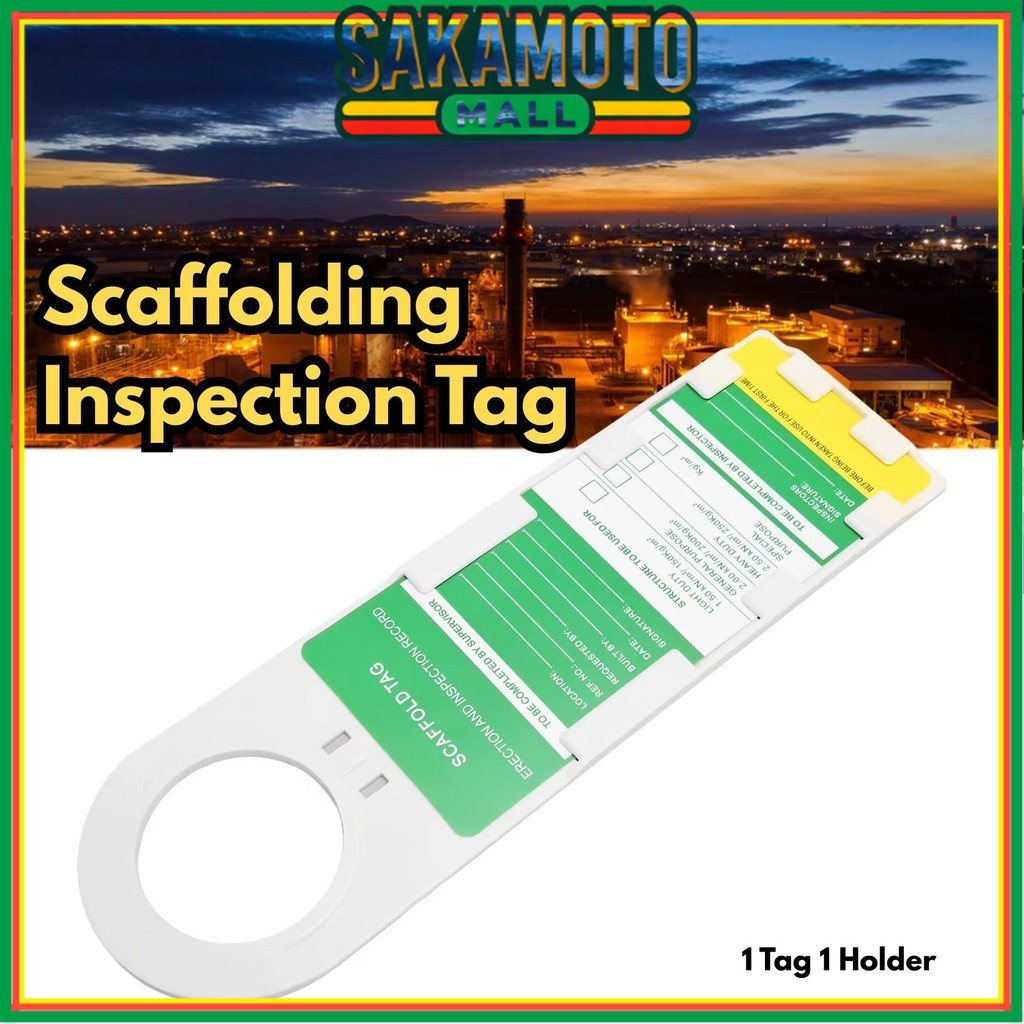 Scaffolding Inspection Tag - 1 Tag 1 Holder Accident Prevention Tag PVC BR110 Security
