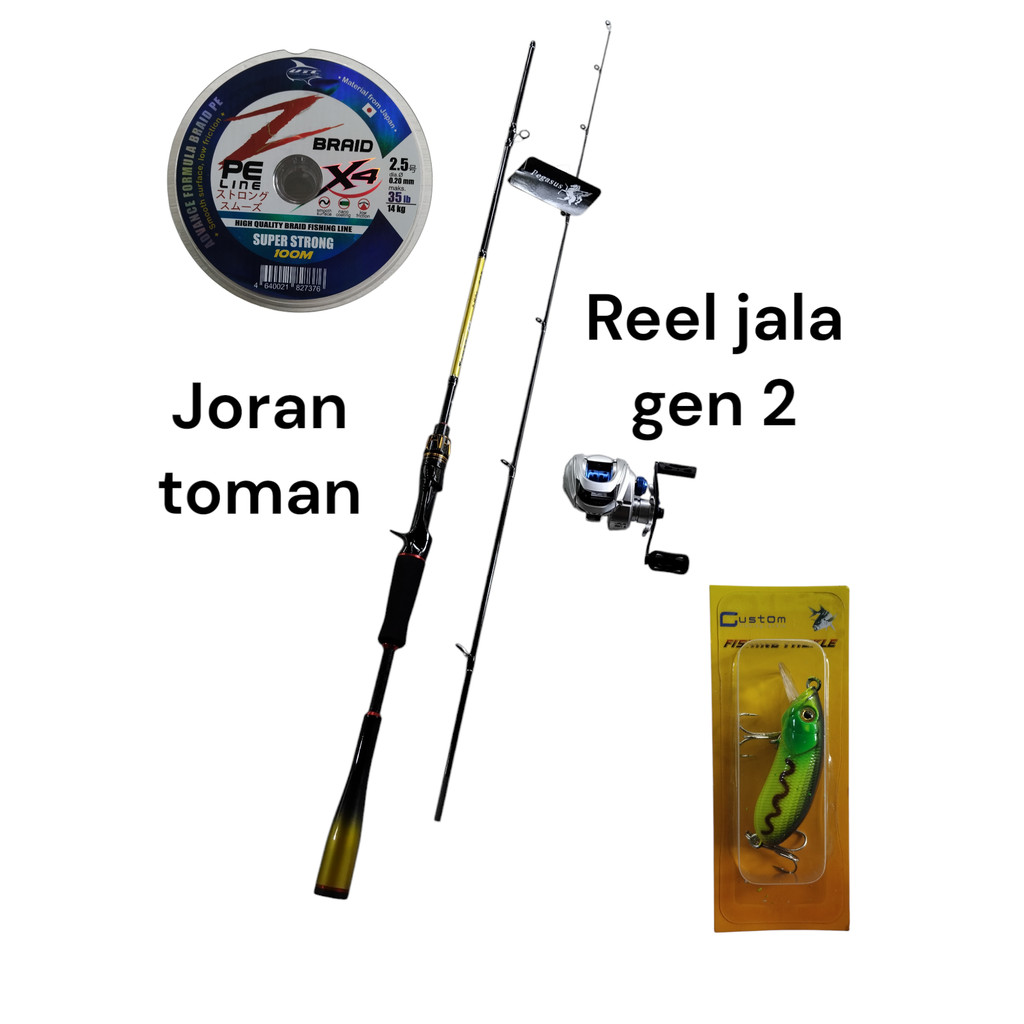 PANCING SUPER FULLSET BC JORAN TOMAN 1,98 & REEL JALAI GEN 2 CASTING