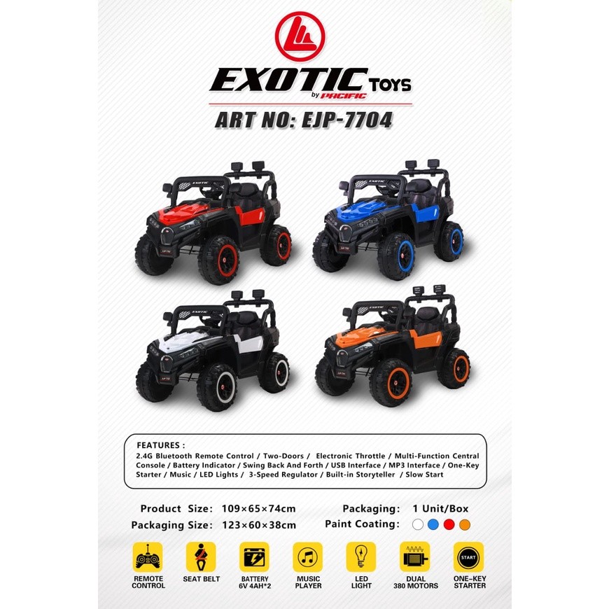 Exotic Mobil EJP 7704 // Mobil Mobilan Aki Anak