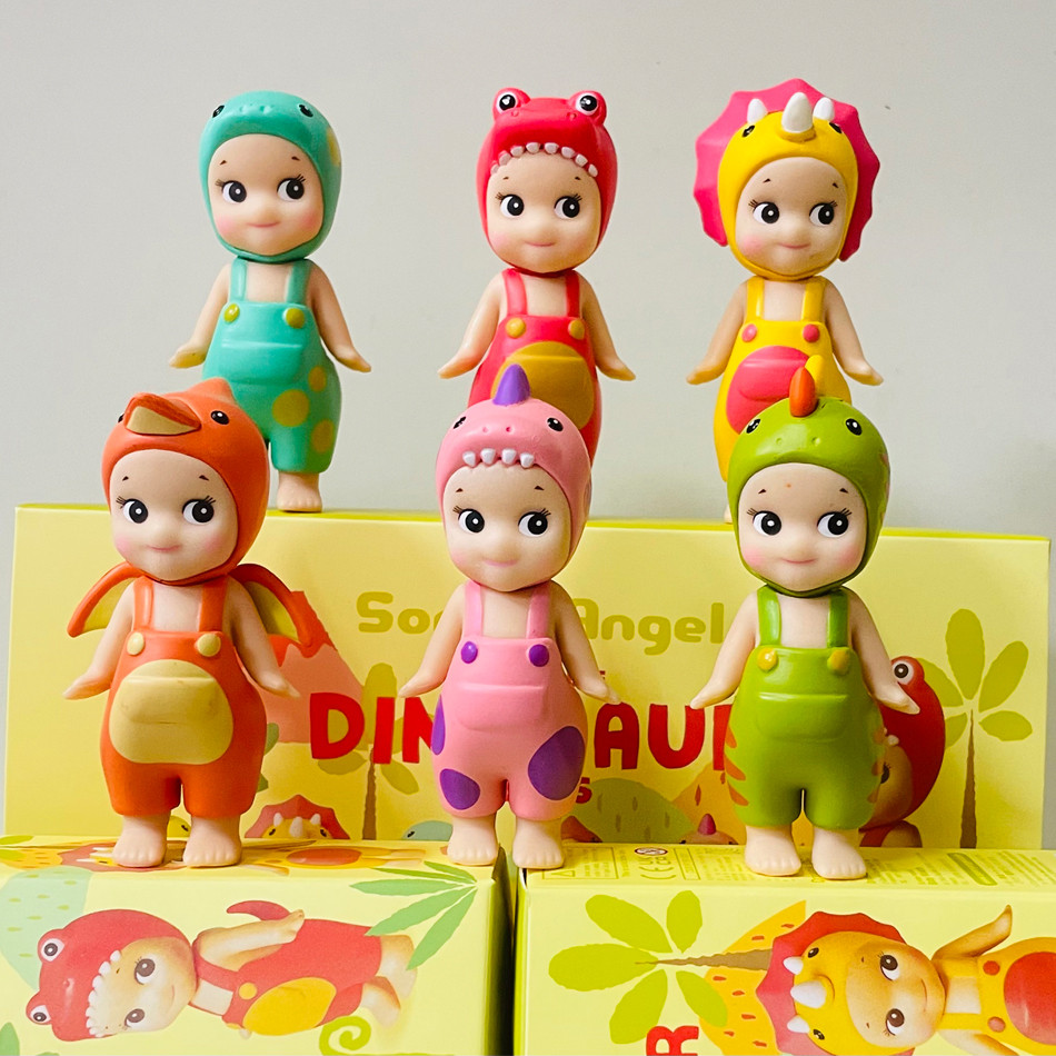 Sonny Angel Blind Box Dinosaur Hippers Series Anime Figures Ornaments Seoul Strawberry Dolls Fans Ch
