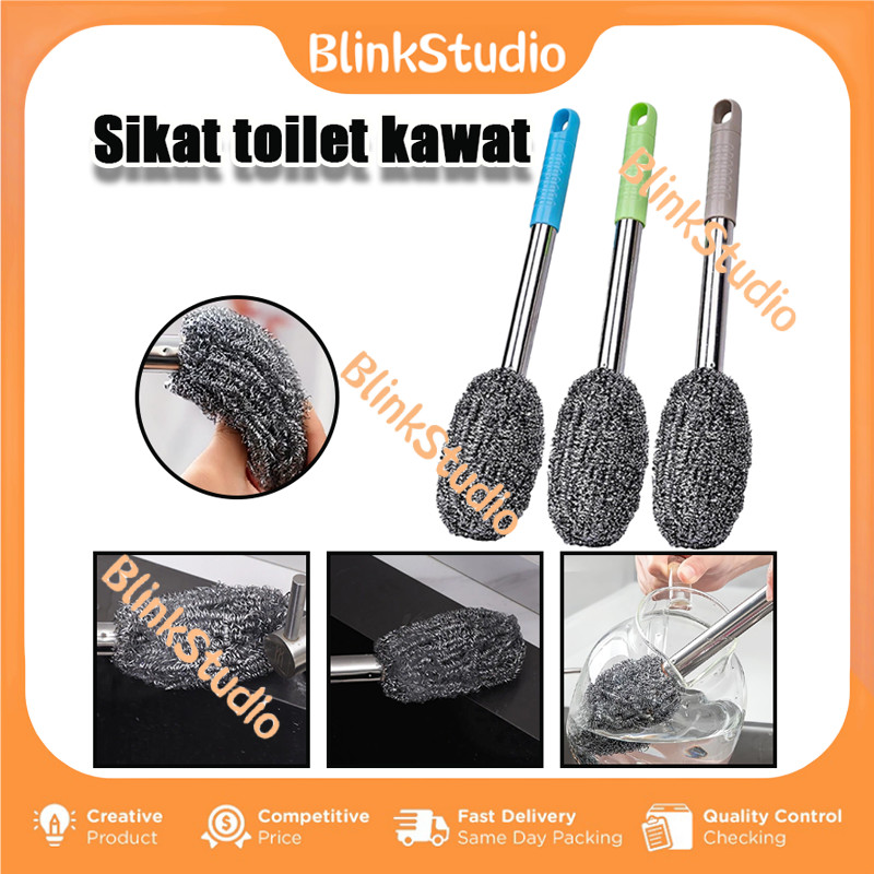 Sikat Penggosok Gagang Panjang Kawat / Sikat Pembersih Kawat Baja Tahan Karat Gagang Panjang