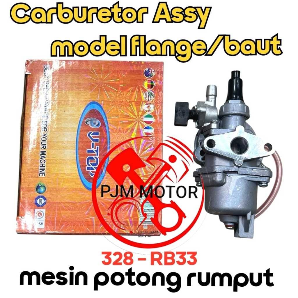 

(MODEL BAUT) 328 CARBURATOR karburator assy mesin potong rumput 318 338 (MODEL FLANGE/BAUT) amplas