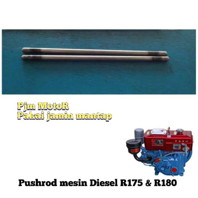 

Pushrod Tiang klep Pelatuk Mesin Diesel Dongfeng R175 R180 6pK 8pk amplas