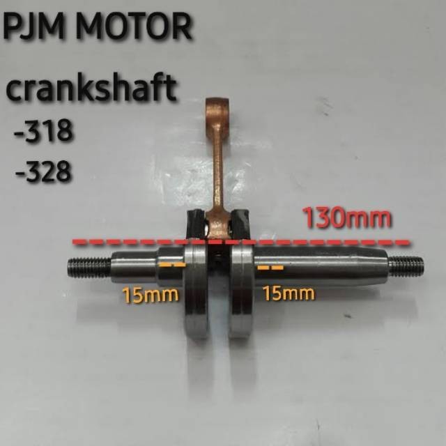 

Crankshaft kru as Kro as Mesin Potong Rumput 318 328 338 amplas