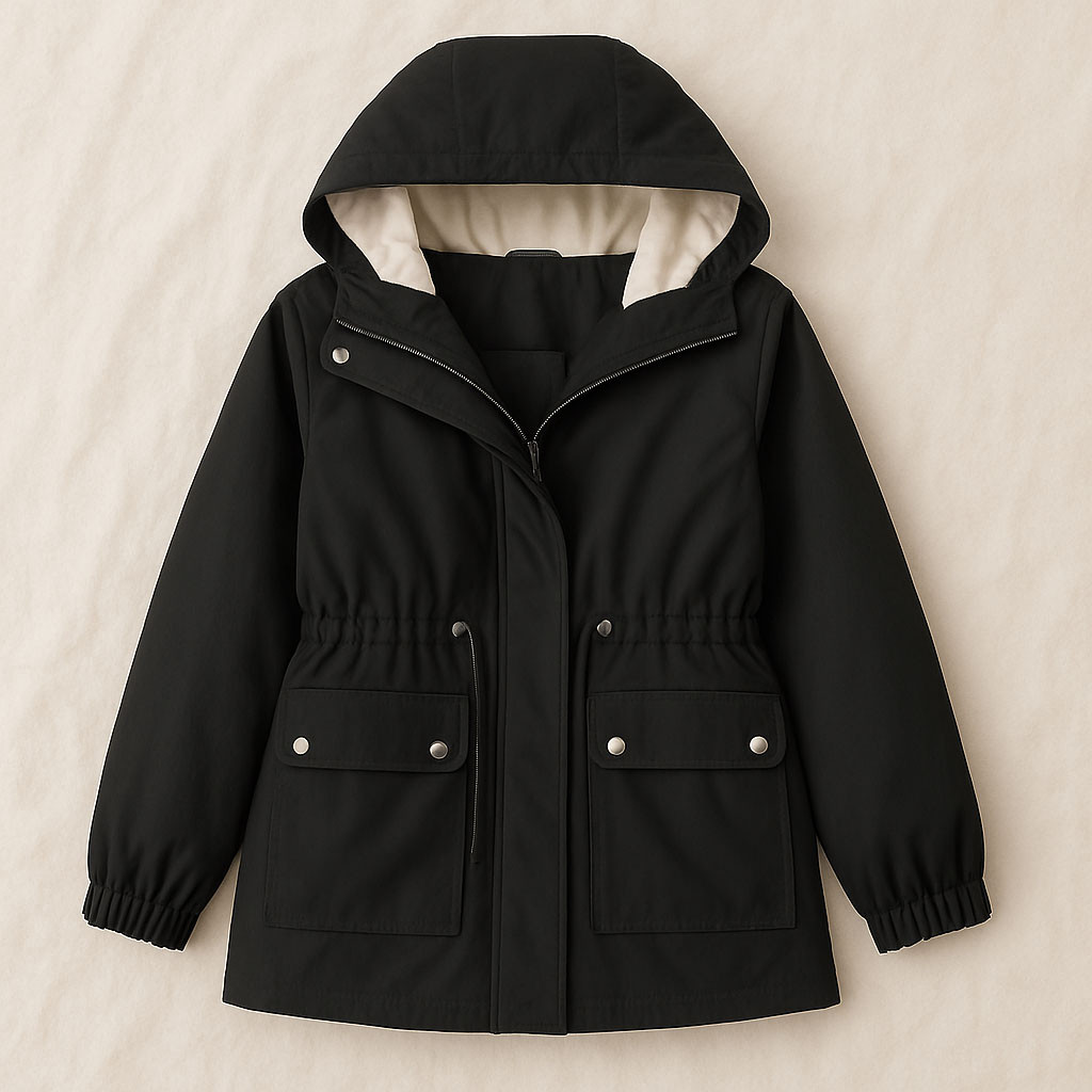 cuci gudang vallina jaket wanita berkualitas emely parka hoodie baby canvas premium outerwear remaja