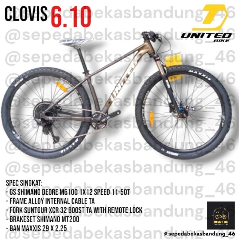MTB/Sepeda Gunung UNITED Clovis 6.10  NEW