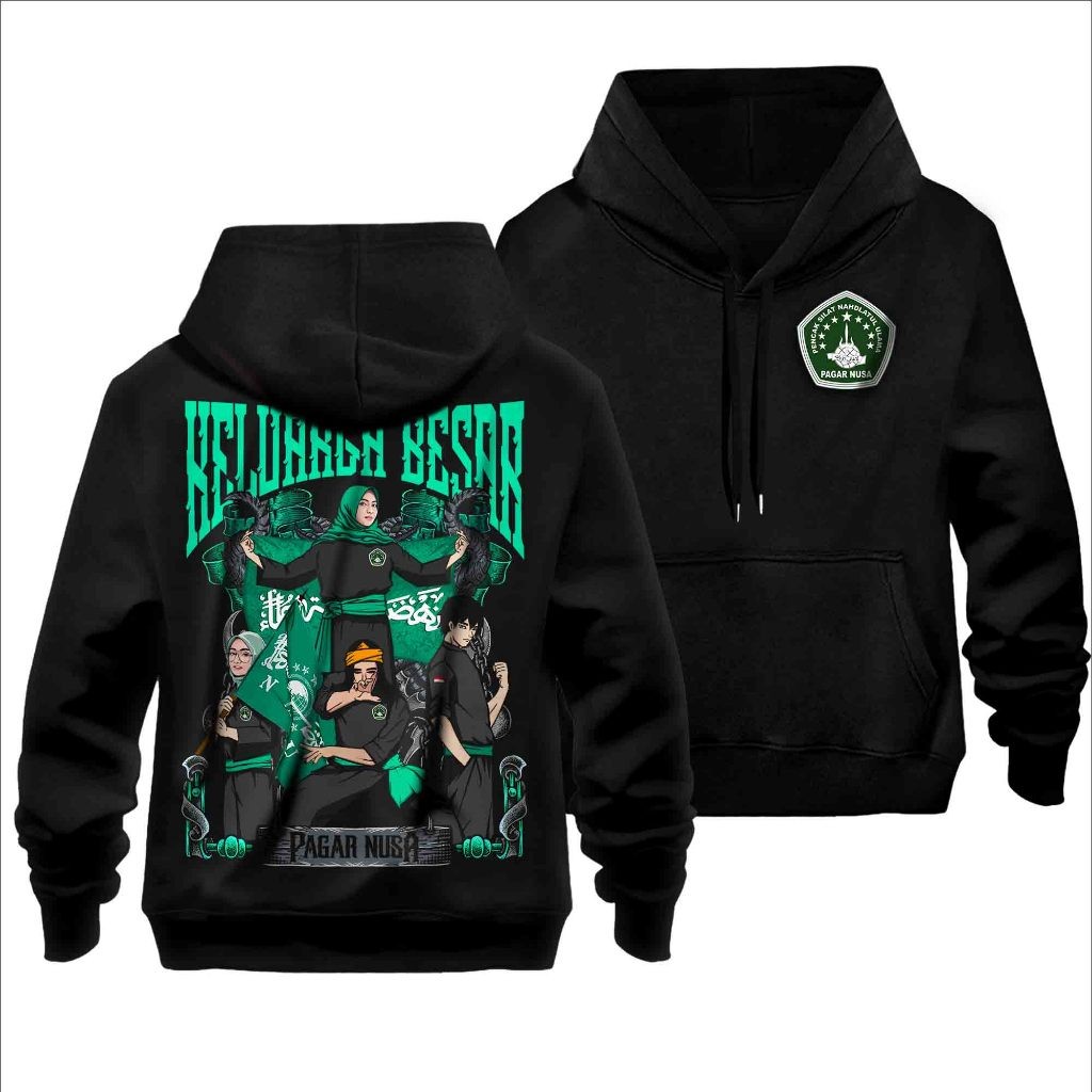 Jaket Hoodie PAGAR NUSA Distro Exlusive Big Family Nahdlatul Ulama - Kaos Pagar Nusa Terbaru
