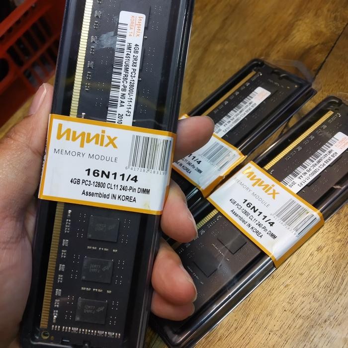 RAM MEMORY 4GB PC3 12800U PC / CPU NEW HYNIX - RAM 4GB BARU