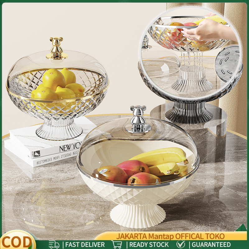 Tudung Saji Nampan Mangkok Aesthetic Piring Buah Ruang Tamu / Wadah Saji Piring Buah Rak Buah / Tudu