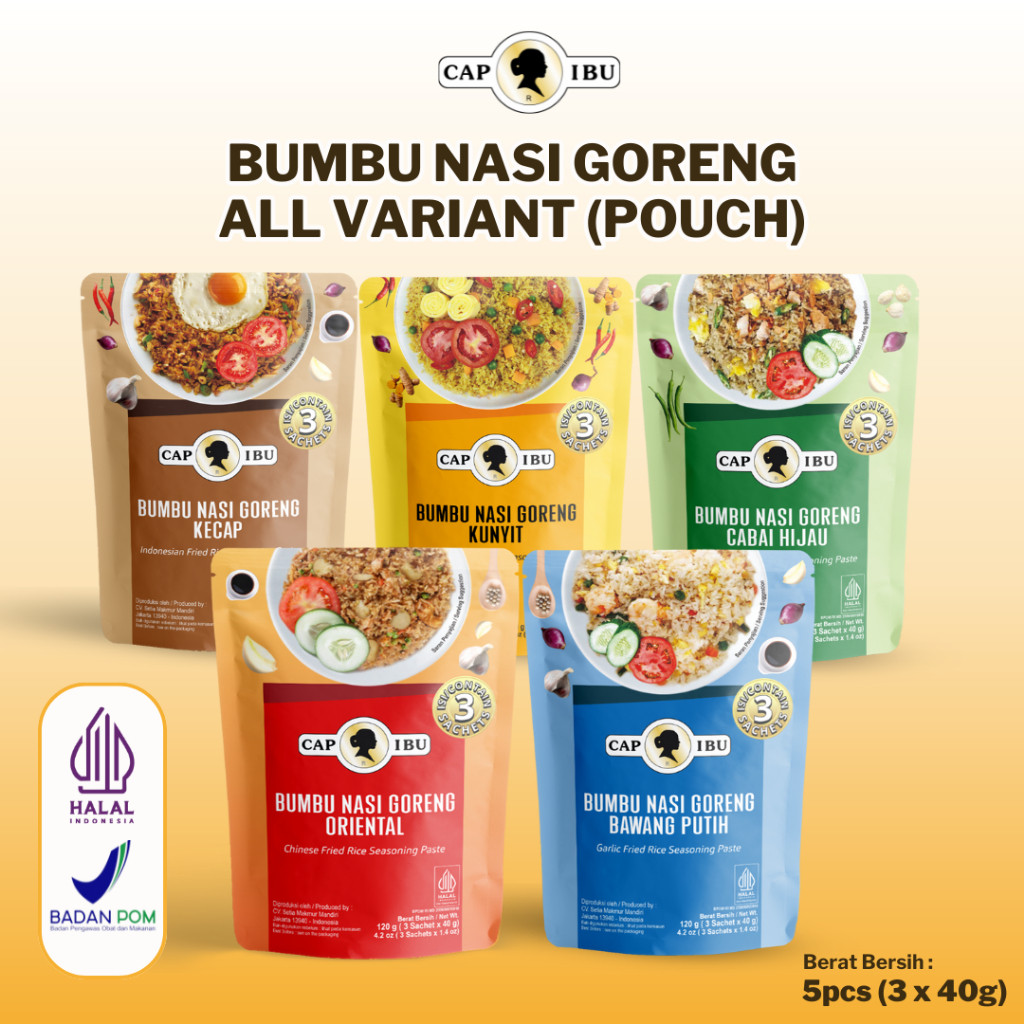

CAP IBU Paket Bumbu Nasi Goreng Sachet Pouch Sachet All Variants