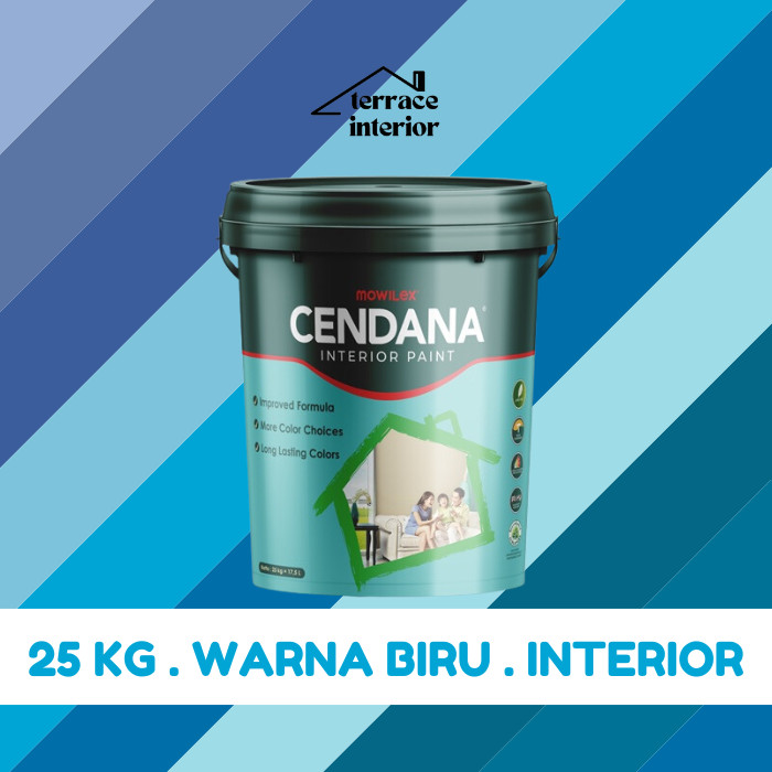Cat Tembok Mowilex Cendana Interior Warna Biru 25kg