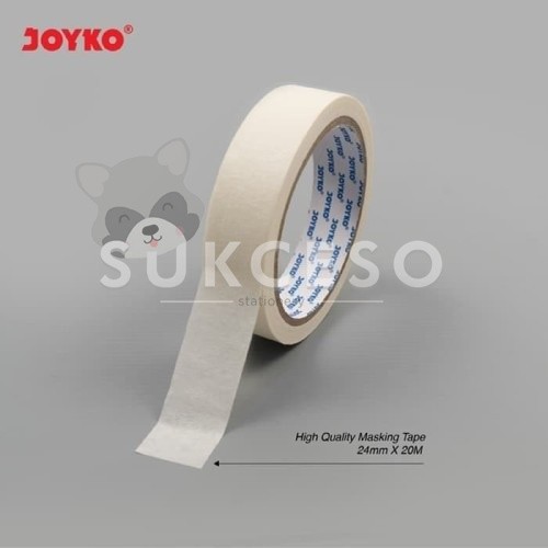 

Joyko Masking Tape 24mm x 20meter Lakban Kertas Warna Cream