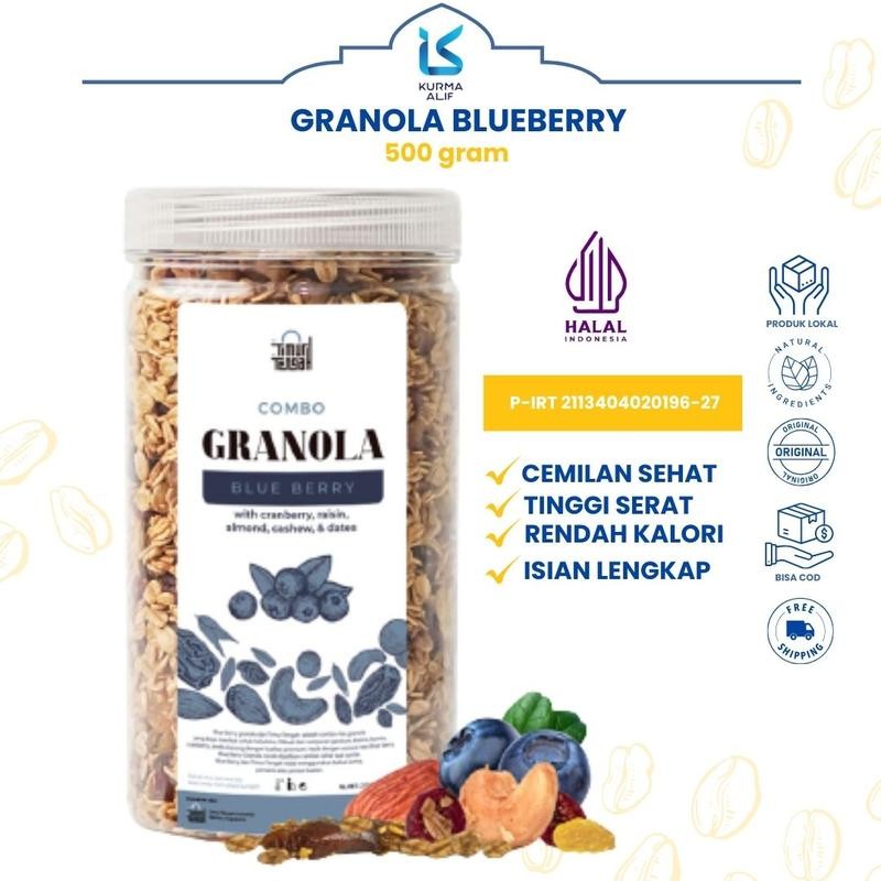 

Granola Berry Kemasan Toples 500 gr Timur Tengah Oatmeal