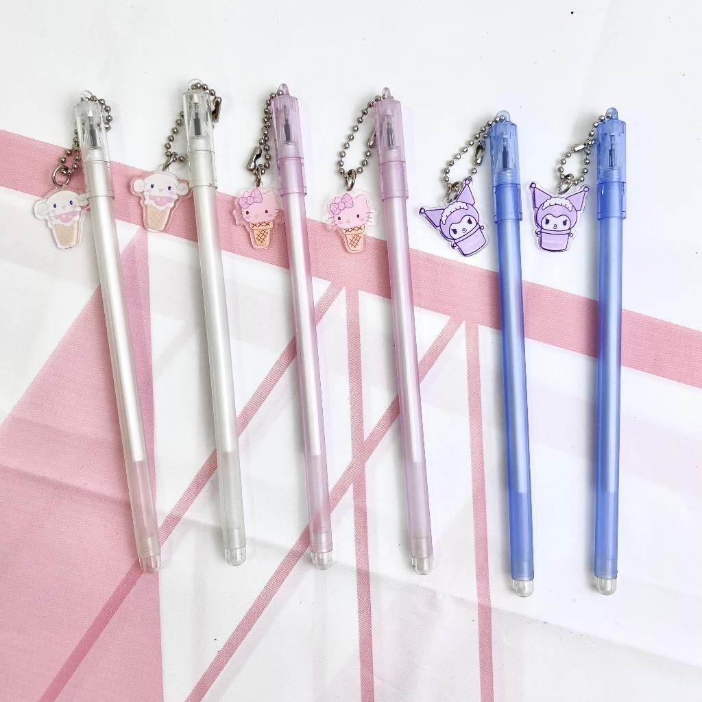 

JHM Pulpen Lucu Aesthetic Pen Gantungan Motif Kartun Bolpoint Karakter Pena Gel Bolpen Unik Alat Tulis Kantor