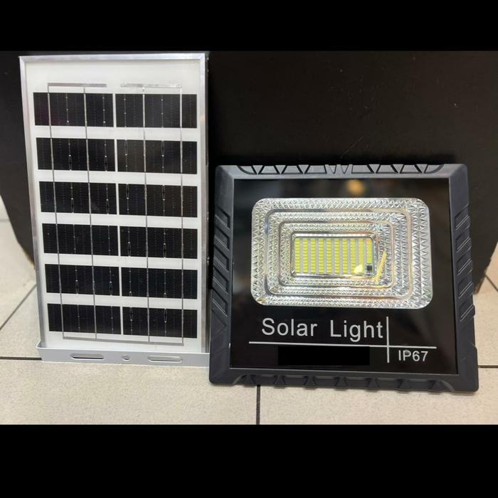 lampu sorot solar panel 500 watt 500w lampu tembak solar 500w panel - 300 Watt