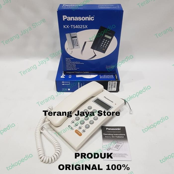 Telepon Kabel Panasonic KX-TS400SX Pesawat Telepon Panasonic KX-TS400 - KX-TS402 PUTIH