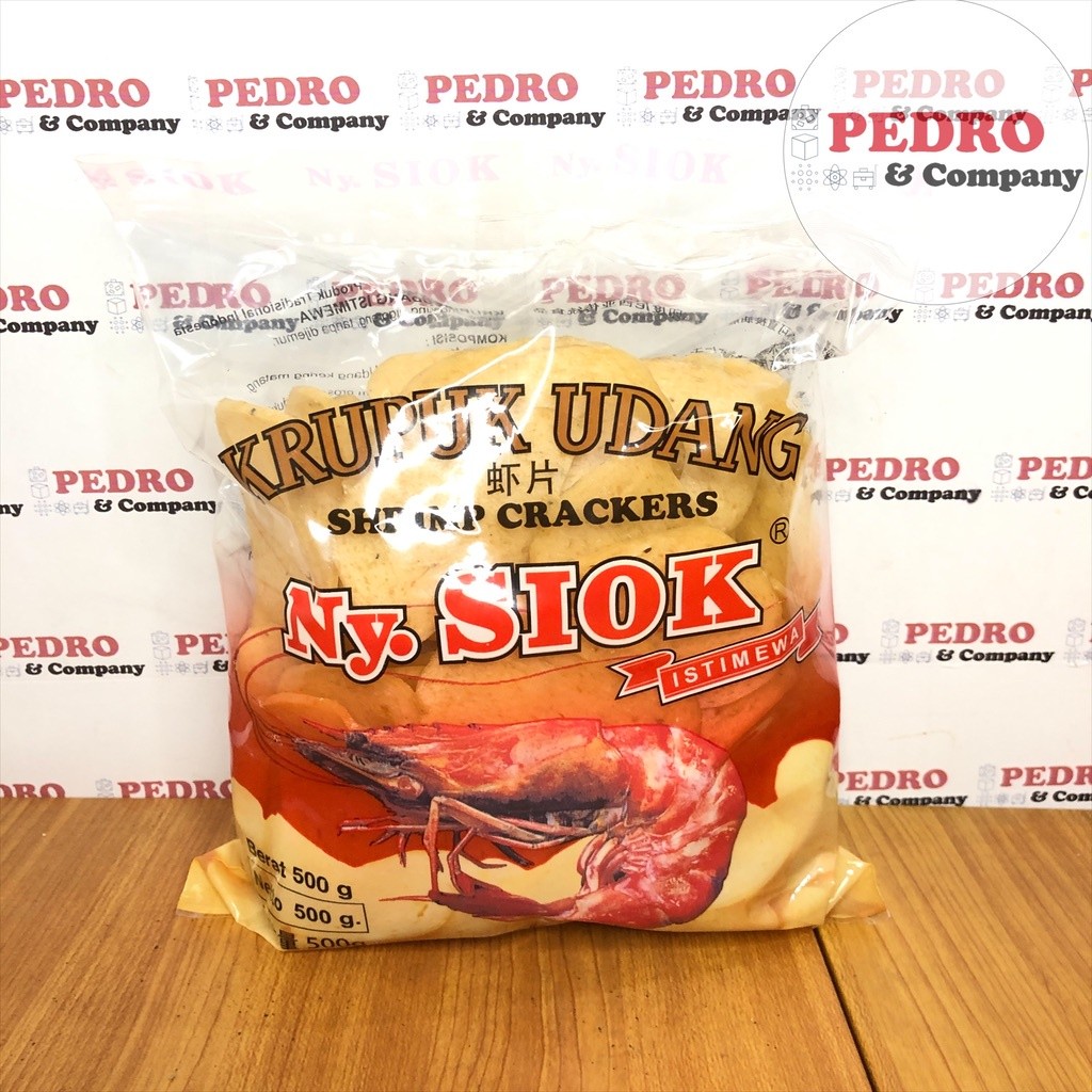 

Ny. Siok - Kerupuk Udang Oval / Shrimp Crackers 500 Gr
