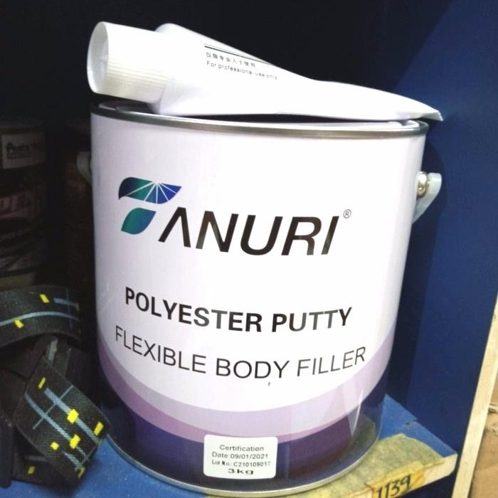 TANURI polyster putty galon - Dempul tanury 3KG - dempul mobil