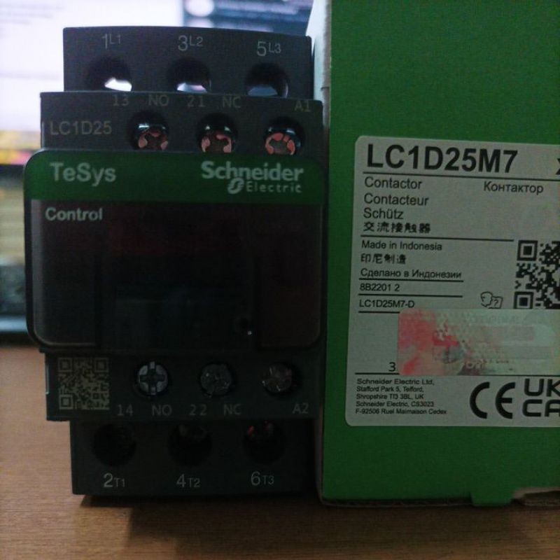 kontaktor Schneider lc1d25 contactor schneider lc1d25m7 TERLARIS
