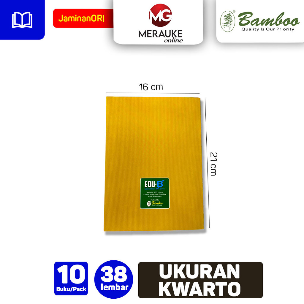 

H7Y Bamboo Buku Tulis Kwarto 38 Lembar EDU-B