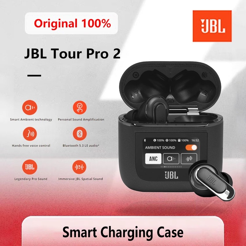 Earphone JBL Tᴏ Po 2 True Wireless Noise Cancelling Earbuds with Smart Charging Case With Microphone