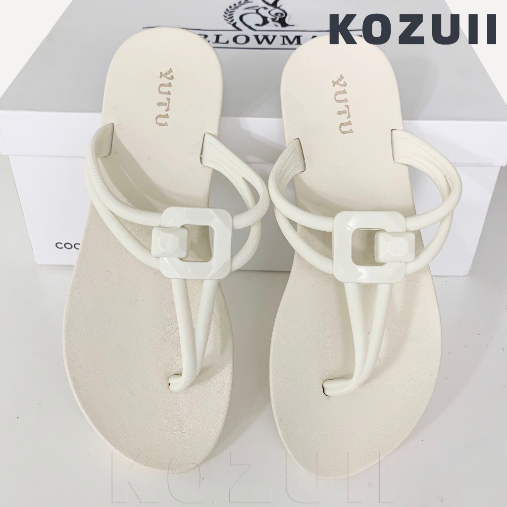 BORONGIN Sandal Jepit Karet Wanita Sandal Jepit Wanita Anti-selip Sol Lembut Karet Import Terbaru Sa