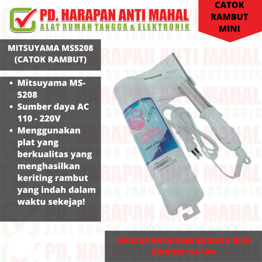 CATOK RAMBUT MINI MITSUYAMA MS5208 (CATOK RAMBUT) / CATOK RAMBUT KRITING MINI