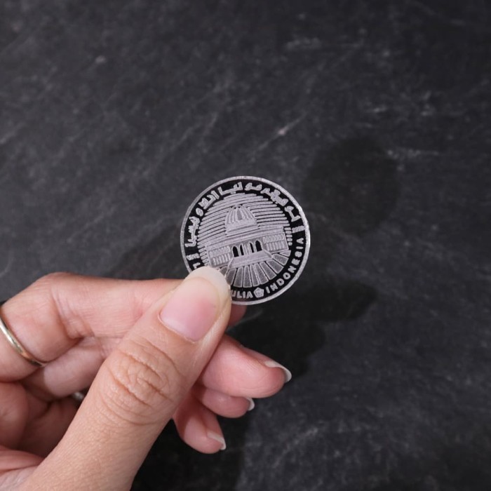 Replika Dinar Dirham | Dekorasi Mahar | Mirror Akrilik - Dirham Silver