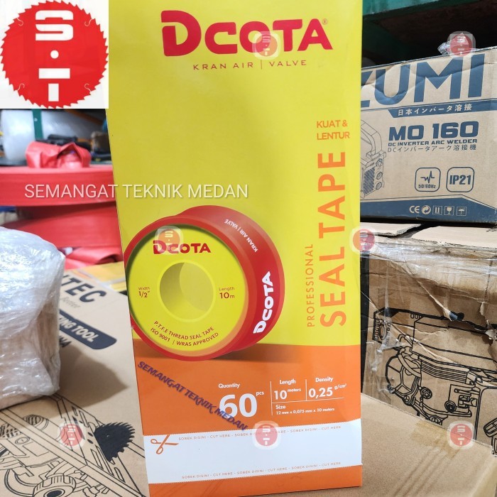 SEAL TAPE SEALTAPE ISOLASI SOLATIP SELTIP PIPA KERAN DCOTA isi 60pcs