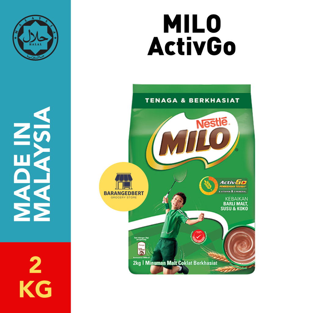 

NESTLE MILO ActivGo Malaysia Susu Bubuk Coklat Original Malaysia bukan MILO Singapore [HALAL] (2kg)