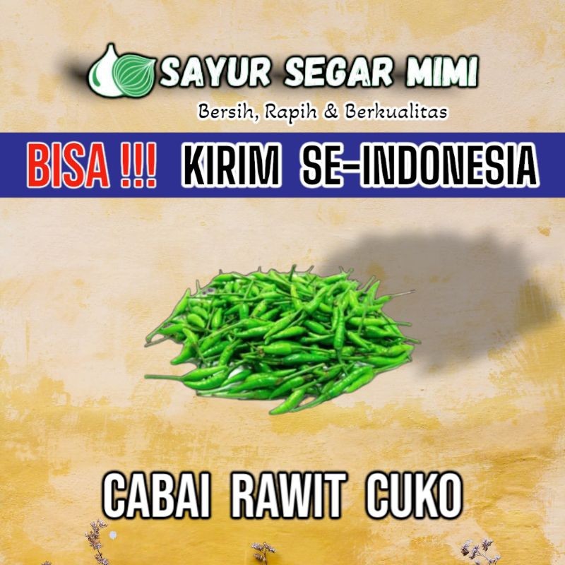 

Cabe Rawit Cuko / Cabe Rawit Asli 250Gram - Sayur Palembang