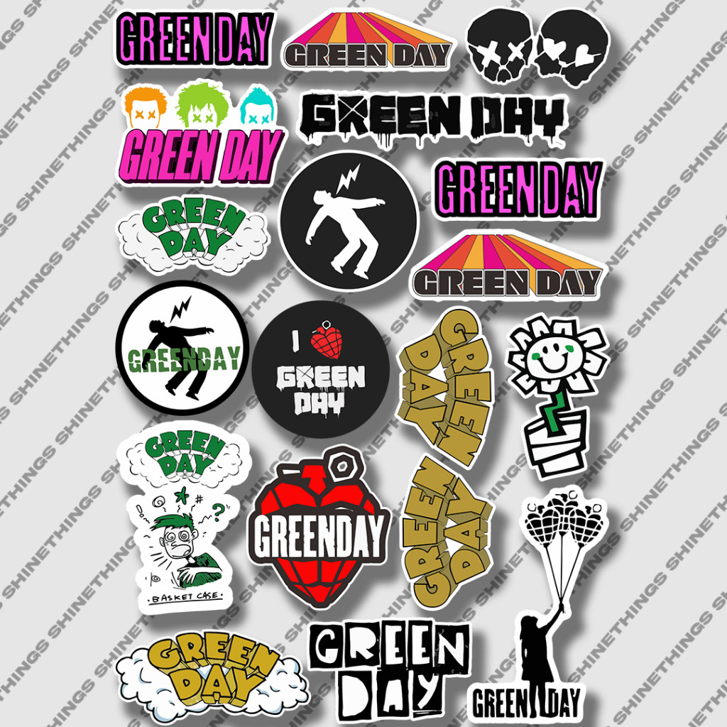 

Sticker band Green Day || Stiker music greenday untuk helm laptop